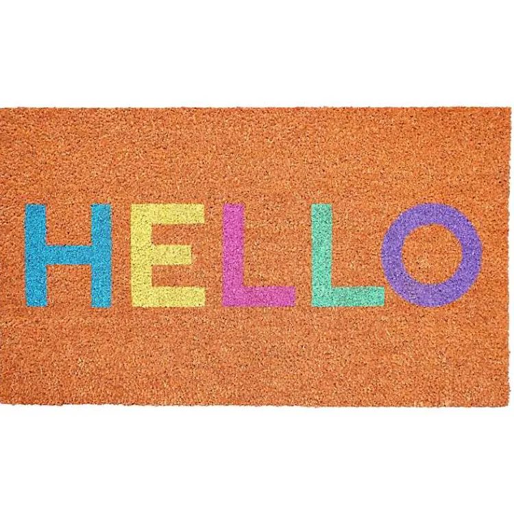 Kirklands Home Colorful Hello Doormat Outlet