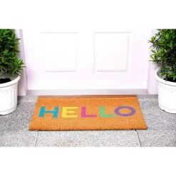 Kirklands Home Colorful Hello Doormat Outlet