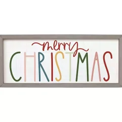 Christmas Decorations>Kirklands Home Colorful Merry Christmas Wall Plaque