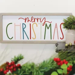 Christmas Decorations>Kirklands Home Colorful Merry Christmas Wall Plaque
