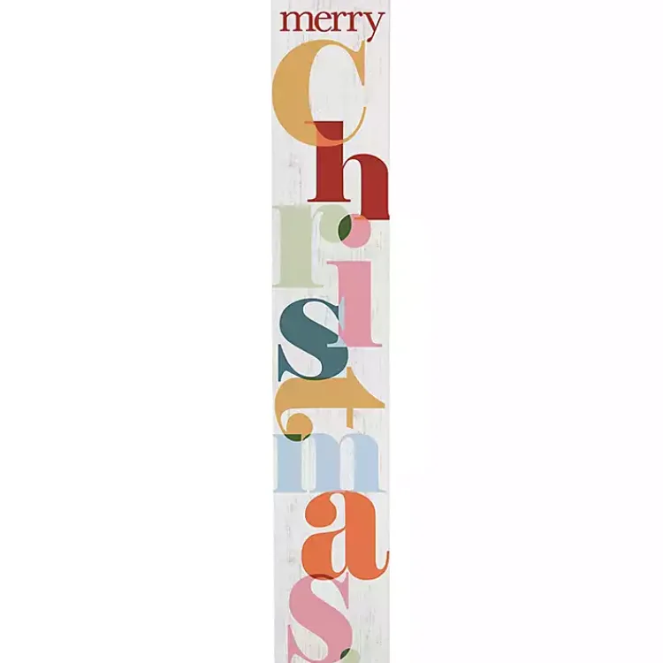 Outdoor Christmas Decorations>Kirklands Home Colorful Merry Christmas Porch Board Multi