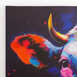 Kirklands Home Colorful Moo Canvas Art Print Multi Best