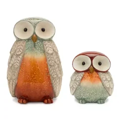 Statues & Figurines>Kirklands Home Colorful Owl Figurines, Set of 2