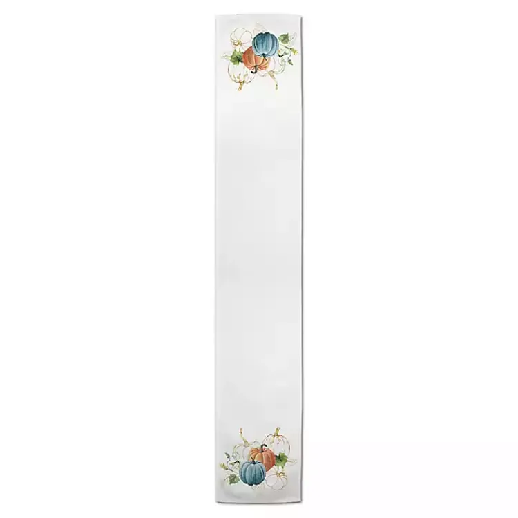 Kirklands Home Colorful Pumpkins Harvest Table Runner