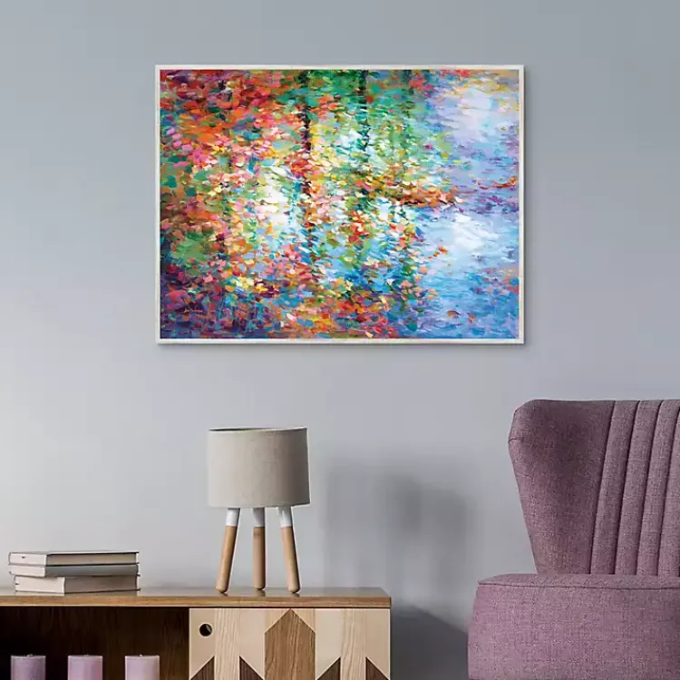 Kirklands Home Colorful Reflections I Framed Canvas Art Print Clearance