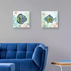 Kirklands Home Colorful Swim Canvas Art Prints, Set of 2 New