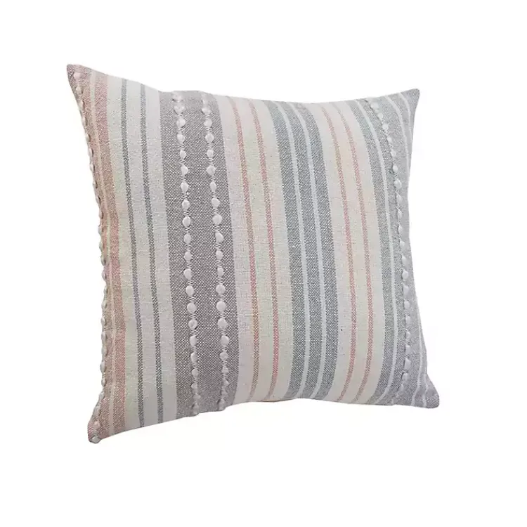 Pillows>Kirklands Home Colorful Textured Striped Accent Pillow