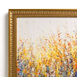 Kirklands Home Colorful Wildflowers Gold Framed Art Print