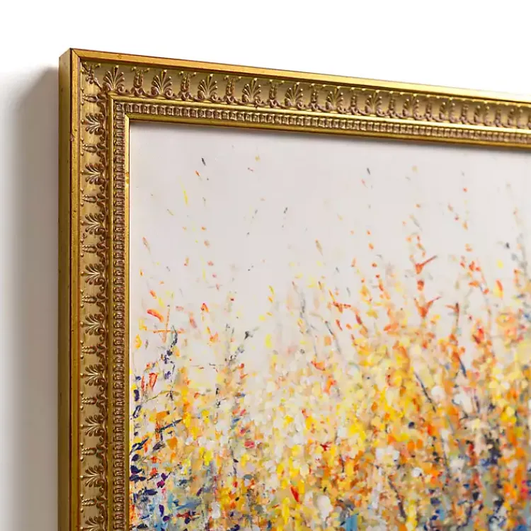 Kirklands Home Colorful Wildflowers Gold Framed Art Print