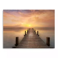 Kirklands Home Comfort Bay Sunset Canvas Art Print, 48x36 in. New
