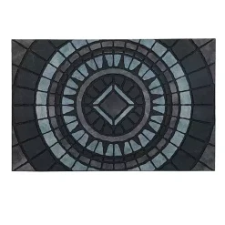 Kirklands Home Compass Stone Gray Doormat