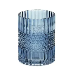 Vases>Kirklands Home Cool Textured Glass Vase, 8 in. Blue