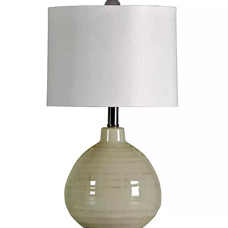 Kirklands Home Cool Gray Table Lamp White Sale