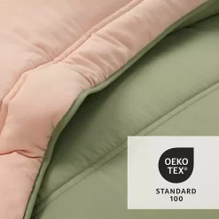 Kirklands Home Coral & Sage Reversible 3-pc. Queen Comforter Set Sale