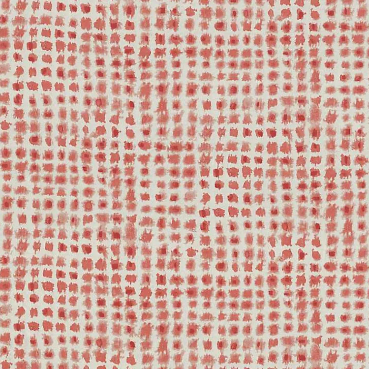 Kirklands Home Coral Checkered Outdoor Settee Cushion Discount
