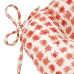Kirklands Home Coral Checkered Wicker Chair Cushions, Set of 2 Sale