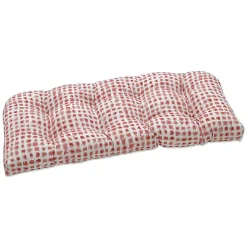 Kirklands Home Coral Dotted Settee Cushion