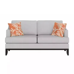 Kirklands Home Coral Ocean Flower Outdoor Accent Pillow Orange Hot