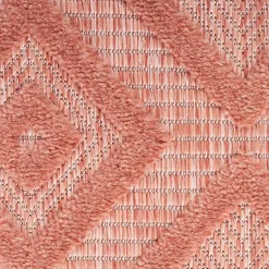 Kirklands Home Coral Diamond Indoor/Outdoor Area Rug, 4x6 Orange Clearance