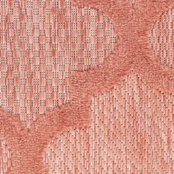 Kirklands Home Coral Trellis Indoor/Outdoor Area Rug, 6x9 Pink Best