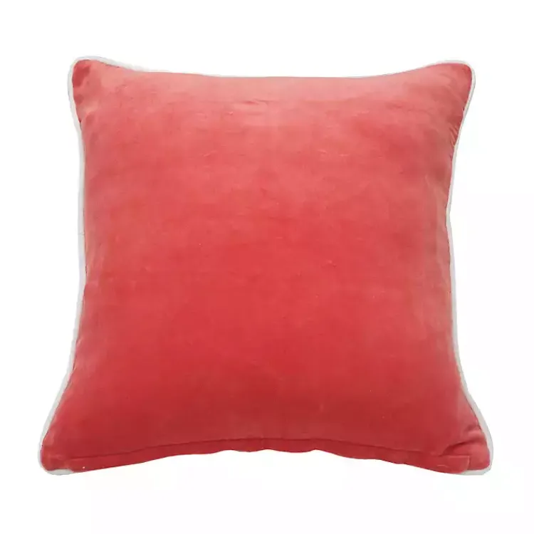 Pillows>Kirklands Home Coral Velvet Flamingo Pillow Pink