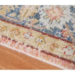 Kirklands Home Coral Vintage Border Runner, 2x8 Hot