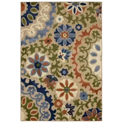 Kirklands Home Coraline Outdoor Area Rug,7x10 Multi Sale