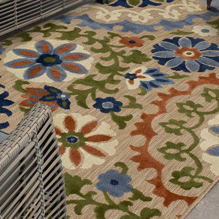 Kirklands Home Coraline Outdoor Area Rug,7x10 Multi Sale