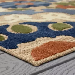 Kirklands Home Coraline Outdoor Area Rug, 9x12 Multi New