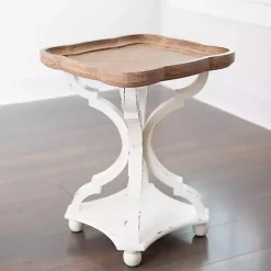 Kirklands Home Corina Scalloped Accent Table Best