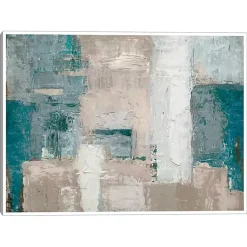Kirklands Home Cosmopolitan Blue Framed Canvas Art Print Multi Clearance