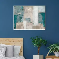 Kirklands Home Cosmopolitan Blue Framed Canvas Art Print Multi Clearance