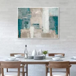 Kirklands Home Cosmopolitan Blue Framed Canvas Art Print Multi Clearance
