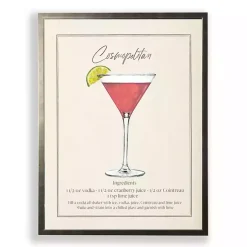 Kirklands Home Cosmopolitan Framed Art Print Red Outlet