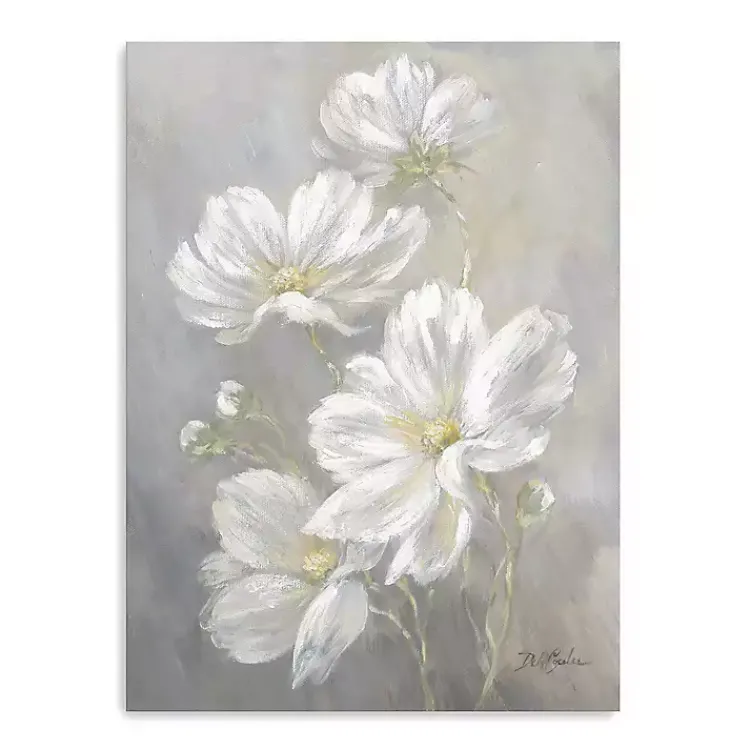 Kirklands Home Cosmos Flowers Canvas Art Print Sale