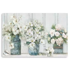 Kirklands Home Cottage Mantle Canvas Art Print Outlet