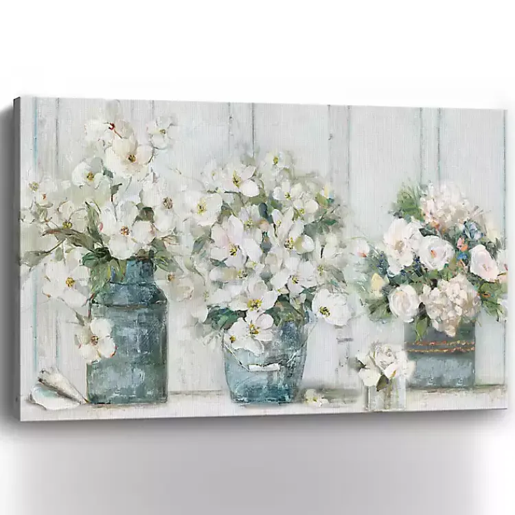 Kirklands Home Cottage Mantle Canvas Art Print Outlet