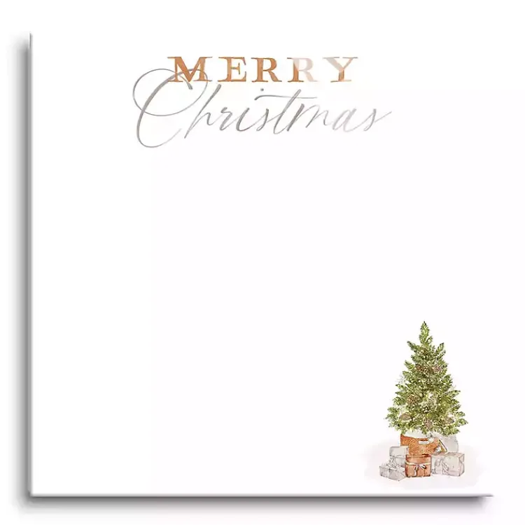 Christmas Art & Wall Decor>Kirklands Home Cottage Tree Merry Christmas Dry Erase Board