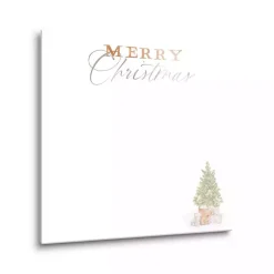 Christmas Art & Wall Decor>Kirklands Home Cottage Tree Merry Christmas Dry Erase Board