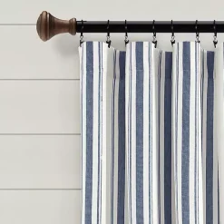 Kirklands Home Cotton Candy Farmhouse Curtain Panel Set, 95 in. Blue Online