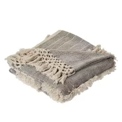 Blankets & Throws>Kirklands Home Cotton Fringe Eclectic Tufted Throw