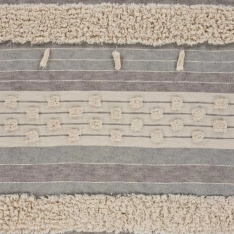 Blankets & Throws>Kirklands Home Cotton Fringe Eclectic Tufted Throw