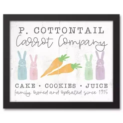 Easter Decorations>Kirklands Home Cottontail Carrot Co. Framed Canvas Art Print