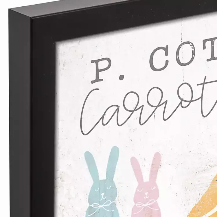 Easter Decorations>Kirklands Home Cottontail Carrot Co. Framed Canvas Art Print