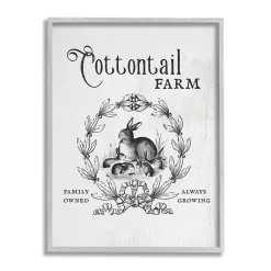Easter Decorations>Kirklands Home Cottontail Farm Framed Easter Wall Art