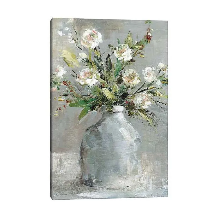 Kirklands Home Country Bouquet I Canvas Art Print Gray New