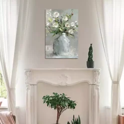 Kirklands Home Country Bouquet I Canvas Art Print Gray New