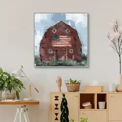 Kirklands Home Country Pride Framed Canvas Art Print Outlet
