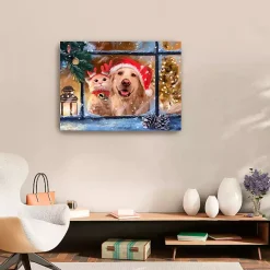Christmas Art & Wall Decor>Kirklands Home Cozy Companions Canvas Art Print Multi