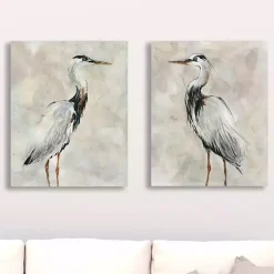 Kirklands Home Crane at Dusk Giclee Canvas Art Prints, Set of 2 Sale